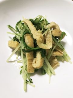 5分で副菜!水菜の炒め物。ワサビ風味-レシピのメイン写真