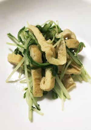 5分で副菜！水菜の炒め物。ワサビ風味-レシピのメイン写真