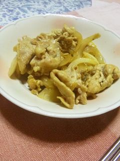豚肉とタマネギのカレー炒め-レシピのメイン写真