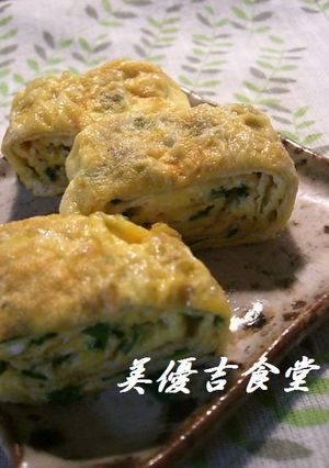 ニラたまご焼き-レシピのメイン写真