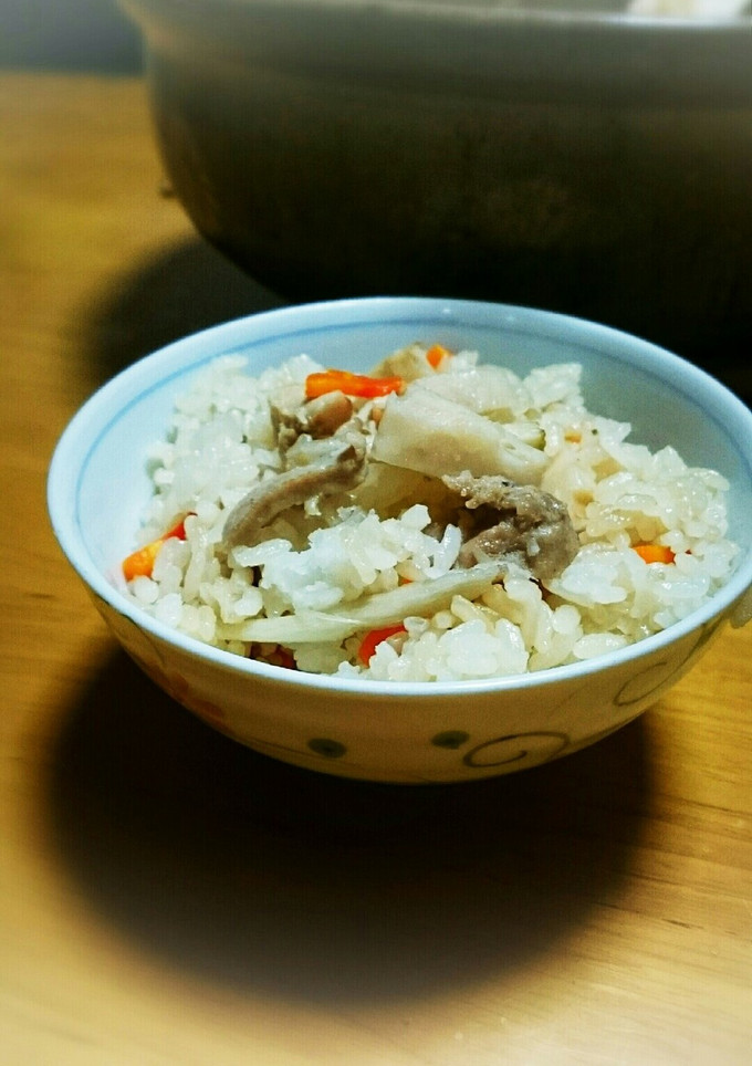 鶏と山芋 れんこんの炊き込みご飯-レシピのメイン写真