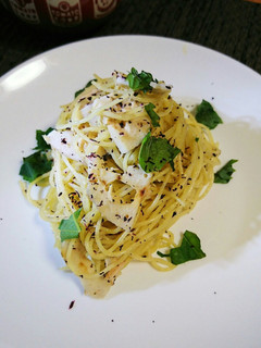 簡単☆れんこんとツナのゆかりパスタ-レシピのメイン写真