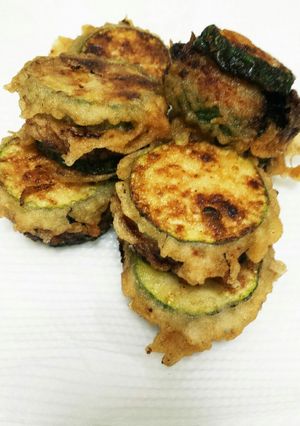ズッキーニと豚挽き肉の挟み揚げ-レシピのメイン写真