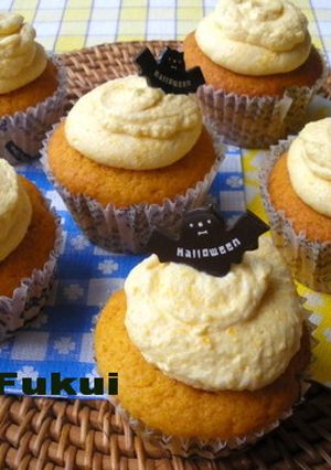【たっぷり！】かぼちゃカップケーキ-レシピのメイン写真