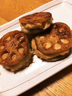 ヘルシー☆れんこんのはさみ焼き-レシピのメイン写真