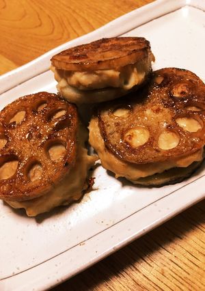 ヘルシー☆れんこんのはさみ焼き-レシピのメイン写真