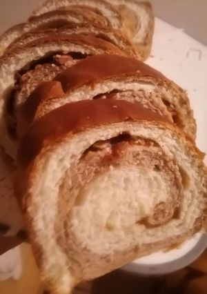 チョコ食パンのアーモンドビックウェーブ！-レシピのメイン写真