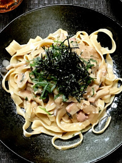 濃厚☆イカ塩辛の和風クリームパスタ-レシピのメイン写真