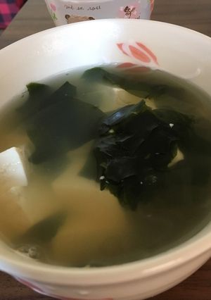 豆腐とわかめの簡単スープ-レシピのメイン写真
