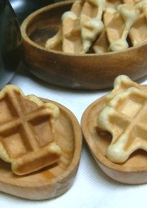 天ぷら粉DEワッフル風なおやつパン-レシピのメイン写真