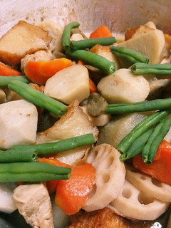 無水鍋で里芋と根菜・さつま揚げの煮物-レシピのメイン写真
