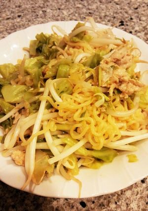 辛ラーメンで焼きそば-レシピのメイン写真