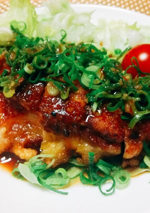 【龍愛】鶏もも肉の（ピリ辛）ネギまみれ-レシピのメイン写真