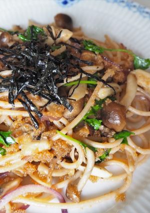アマランサスの明太子風アインコーンパスタ-レシピのメイン写真