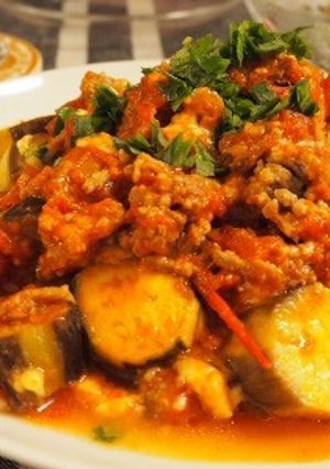 ナスとトマトのひき肉焼き-レシピのメイン写真