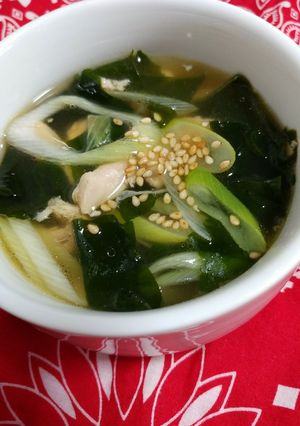 鶏だし効いてる！わかめスープ☆-レシピのメイン写真