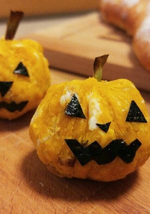 ハロウィンのカボチャお化け-レシピのメイン写真