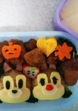 チップとデール 秋のキャラ弁-レシピのメイン写真