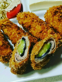 ナスとチーズの肉巻きフライ☆-レシピのメイン写真