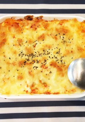 【簡単ダイエット】豆腐キムチグラタン-レシピのメイン写真