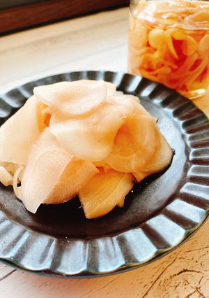新生姜の下処理方法と甘酢漬け（ガリ）-レシピのメイン写真