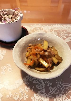 さつまいもと豚肉のキンピラ-レシピのメイン写真