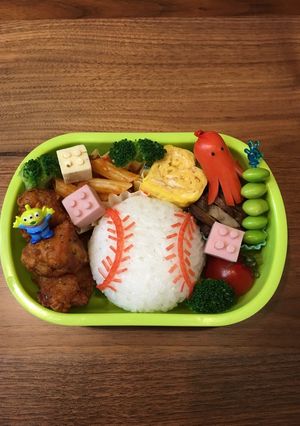 野球ボール弁当-レシピのメイン写真