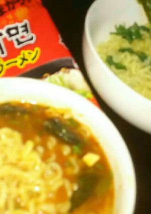 辛ラーメンでつけ麺-レシピのメイン写真