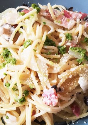 しめじとベーコンのワンポットパスタ-レシピのメイン写真