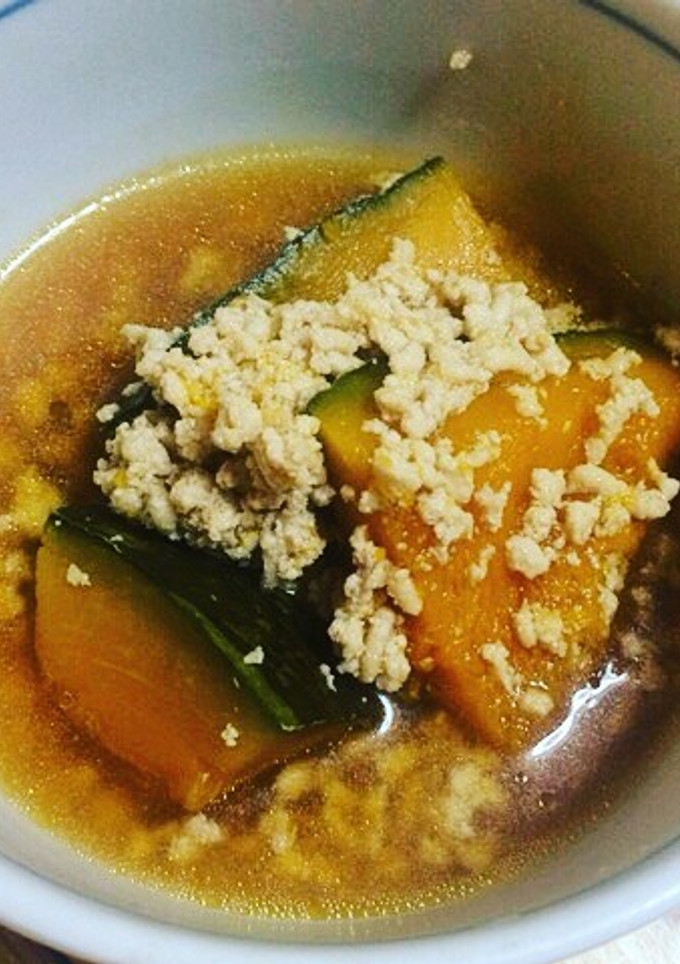 簡単かぼちゃのそぼろ煮〜ダシとみりん不要-レシピのメイン写真