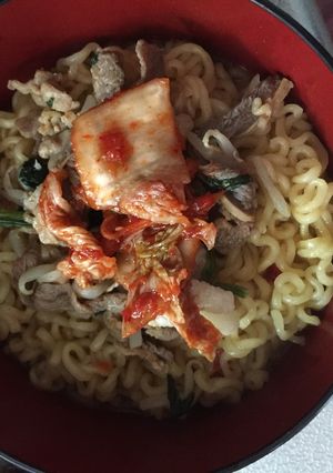 激ウマ☆栄養満点☆豚キムチ☆辛ラーメン-レシピのメイン写真