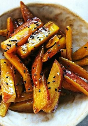 甘くないサツマイモで☆揚げ焼き大学いも-レシピのメイン写真