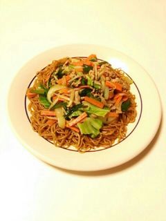 焼きそばon肉野菜炒め-レシピのメイン写真
