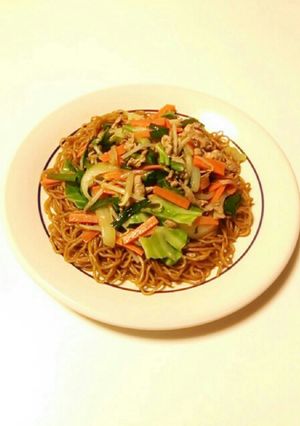 焼きそばon肉野菜炒め-レシピのメイン写真