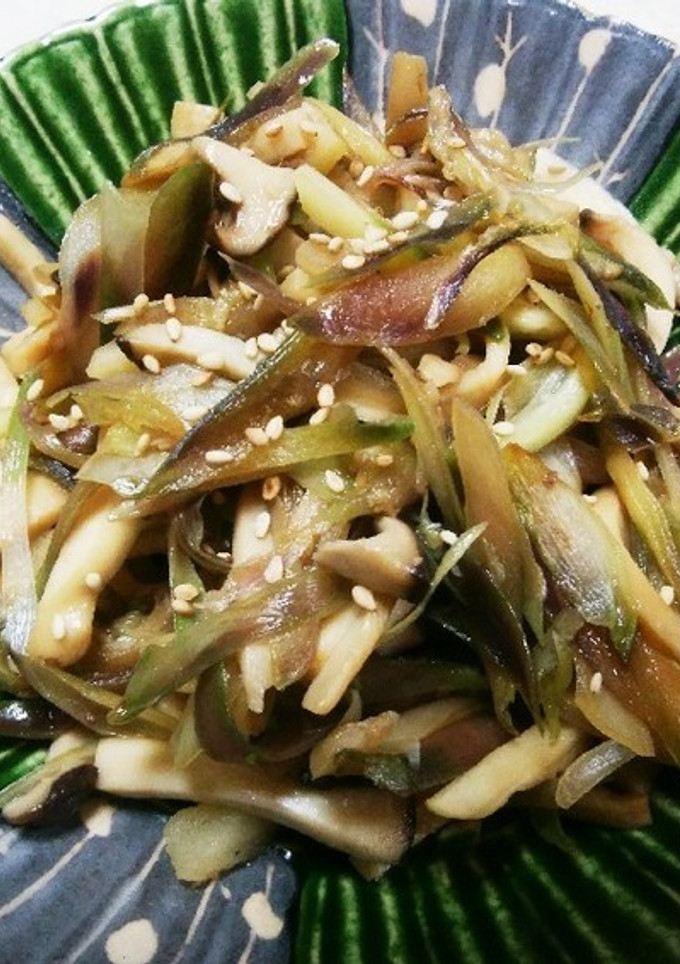 みょうがとエリンギのゴマ油炒め★★-レシピのメイン写真