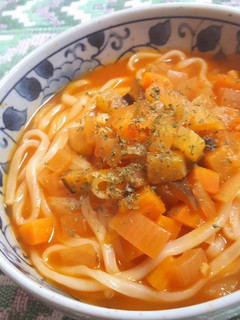 ライムスープ de ピリ辛スープうどん-レシピのメイン写真