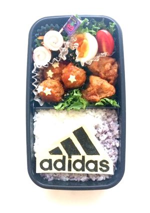 男子弁当*アディダスロゴマーク-レシピのメイン写真