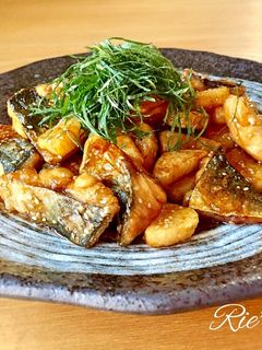 子どもも大好き♡鯖と長芋の甘辛揚げ煮♡-レシピのメイン写真