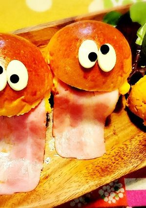 ハロウィンに✨あっかんべーバーガー-レシピのメイン写真