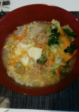 サッポロ一番で野菜バターラーメン-レシピのメイン写真