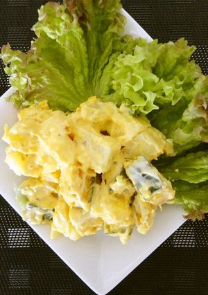 レンチン☆かぼちゃとじゃがいものサラダ-レシピのメイン写真