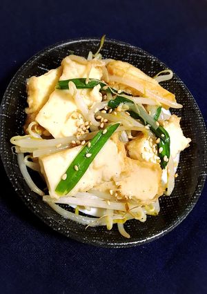 簡単！ウェイパーで厚揚げもやし炒め♪-レシピのメイン写真