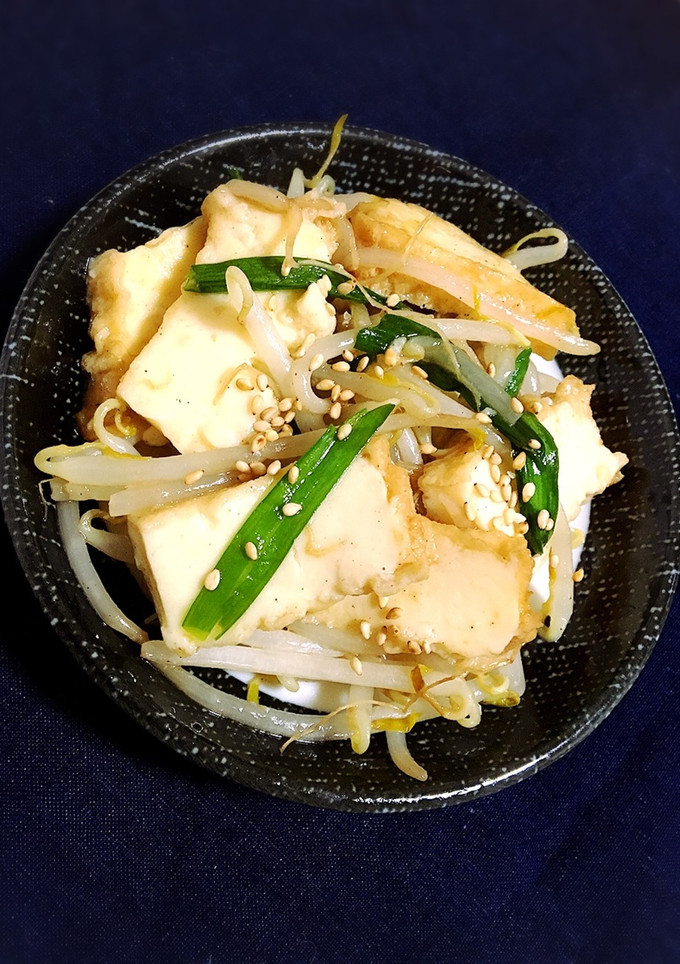 簡単！ウェイパーで厚揚げもやし炒め♪-レシピのメイン写真