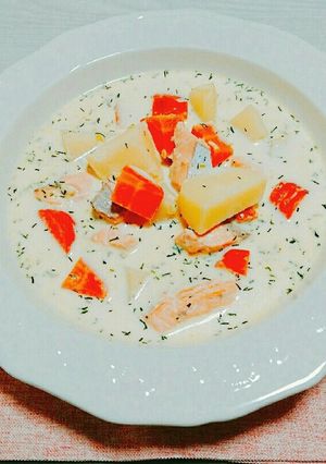 フィンランド風サーモンスープ-レシピのメイン写真