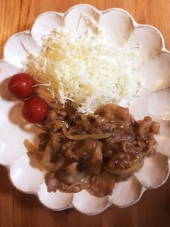 ハチミツで甘い生姜焼き☆٩( ᐛ )و-レシピのメイン写真