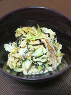 キャベツと塩昆布の和風サラダ-レシピのメイン写真