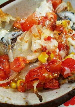 サバの水煮缶とトマトで作るグラタン-レシピのメイン写真