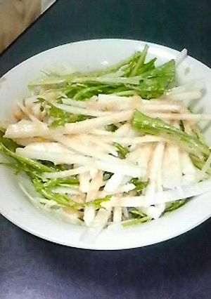 シャキシャキ!!大根と水菜の明太サラダ-レシピのメイン写真