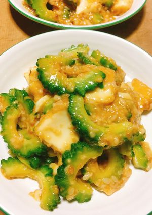 ゴーヤーと厚揚げの甘酒味噌チャンプル-レシピのメイン写真