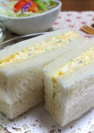 ピーマン入りタマゴサンドイッチ-レシピのメイン写真